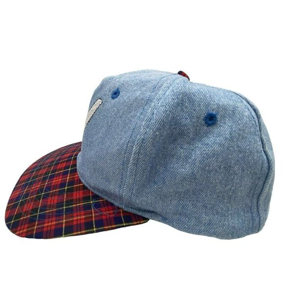 Mickey Unlimited Youth Mickey Mouse Adjustable Cap Denim Plaid Bill - Picture 4 of 10